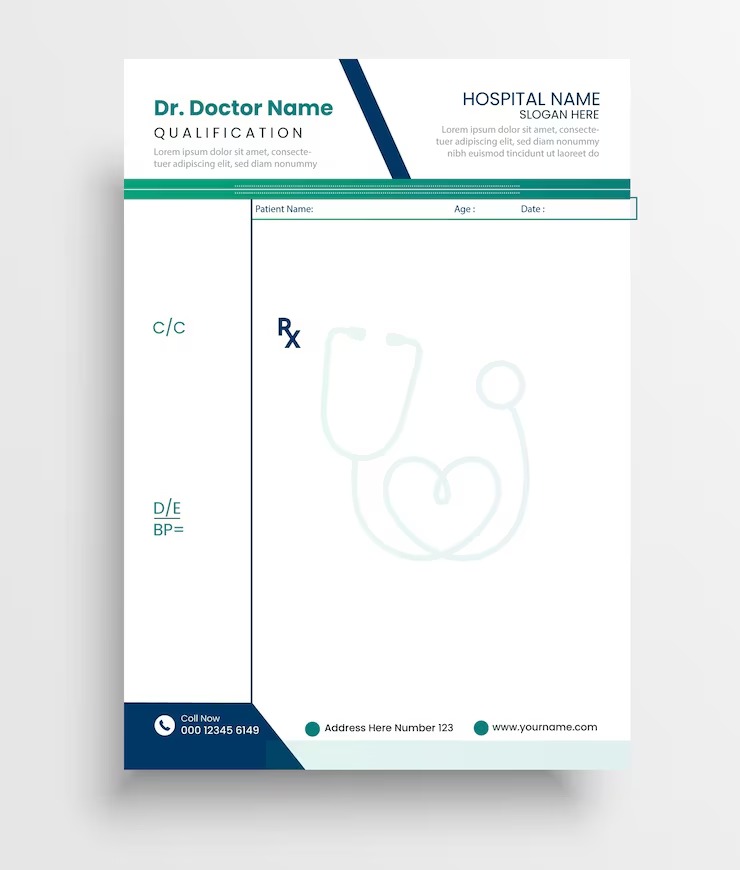Doctor Letterheads - Thumbnail 2